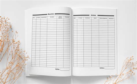 Livre de Comptes Micro Entreprise: Cahier de comptabilité | Carnet registre de suivi recettes dépenses | Journal de compte simple et facile
